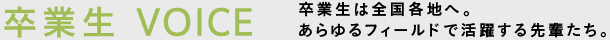 卒業生Voice