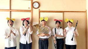 緊張したけど、楽しかった。木管五重奏、ボランティア演奏