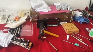 初めての”患者様”は友人のクラリネットでした